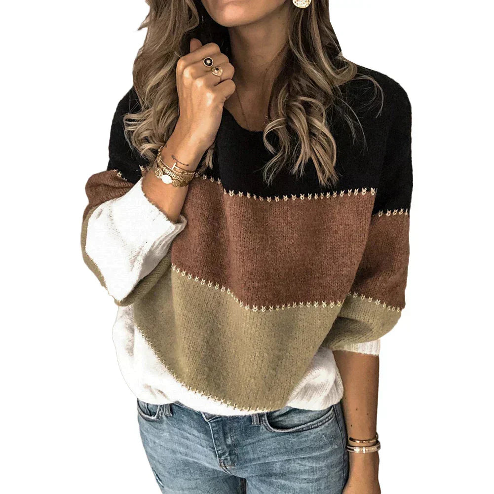 Luz | Farverig strikket sweater