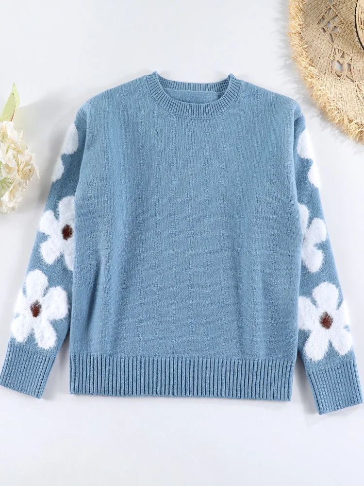 Daisy™ | Sweater med blomsterdetaljer