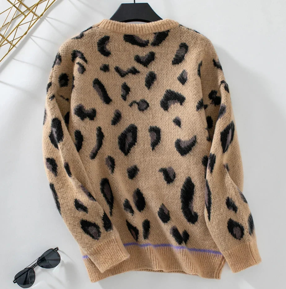 Leona™ | Luksus sweater med leopardprint